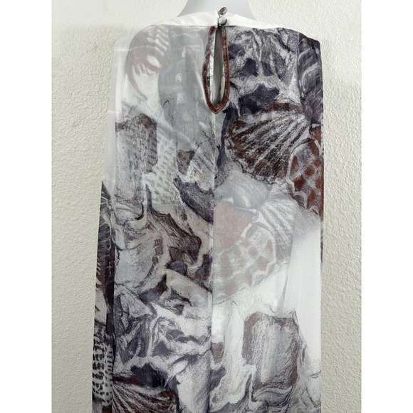 Ala von Auersperg Dress Womens XXL Shellscape Kai Sleeveless Cape Made USA - Picture 6 of 10